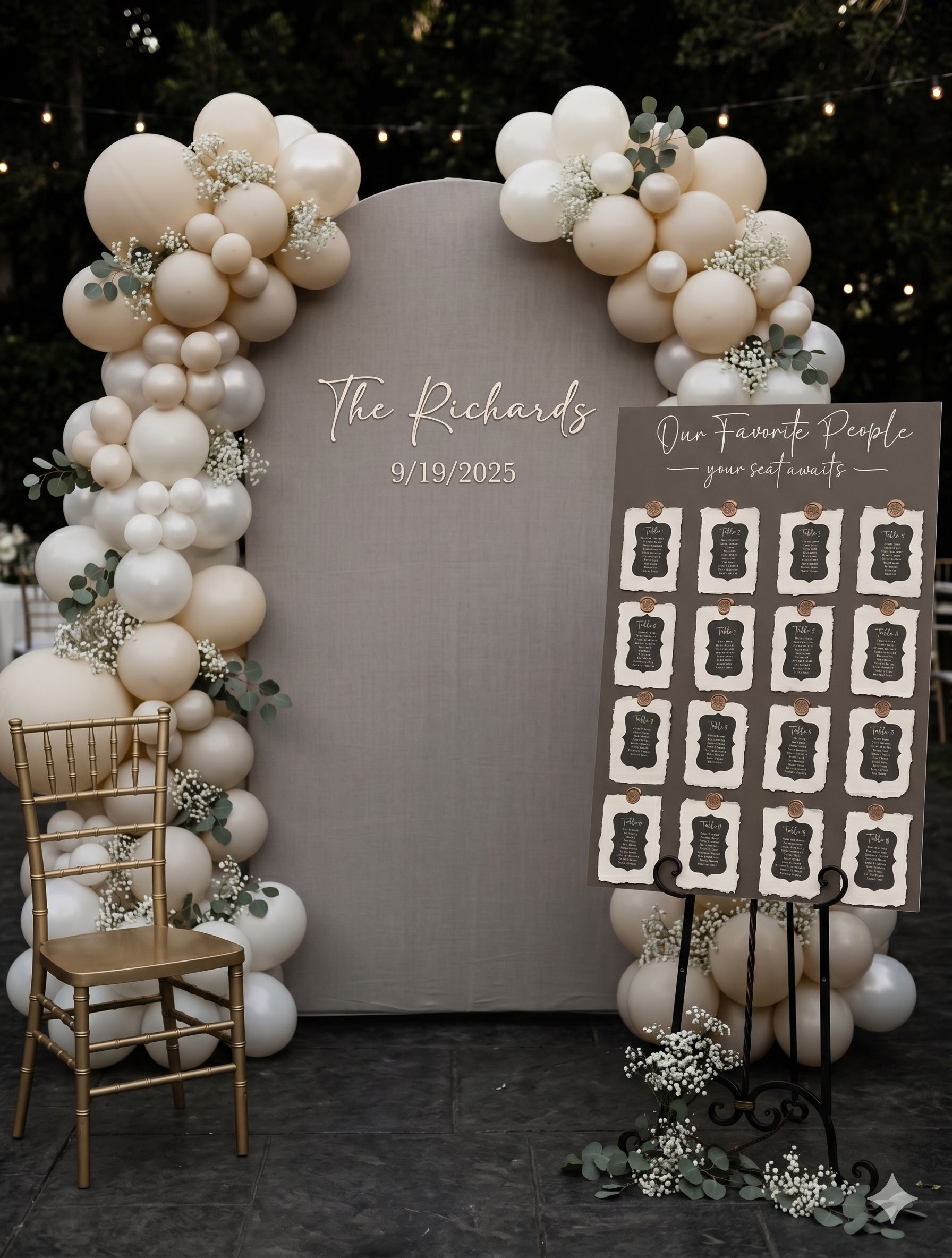 Wedding styling by Marbles' Creations